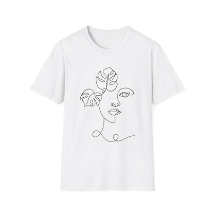 Monstera Line Art T-Shirt