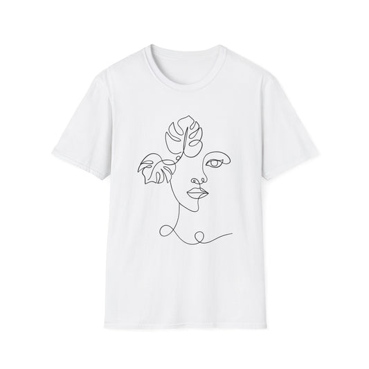 Monstera Line Art T-Shirt