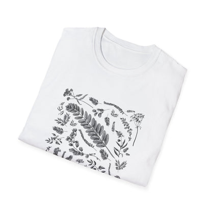 Vintage Botanical Grayscale T-Shirt