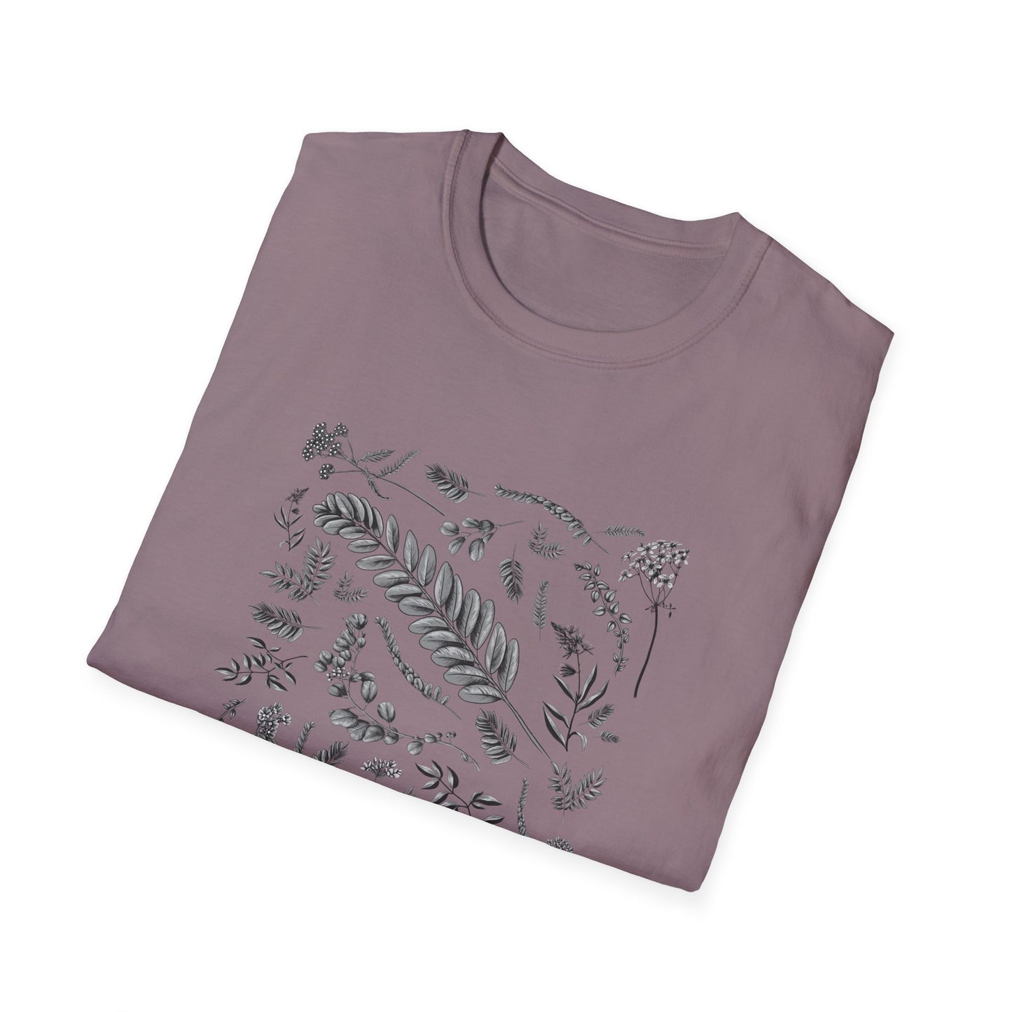 Vintage Botanical Grayscale T-Shirt