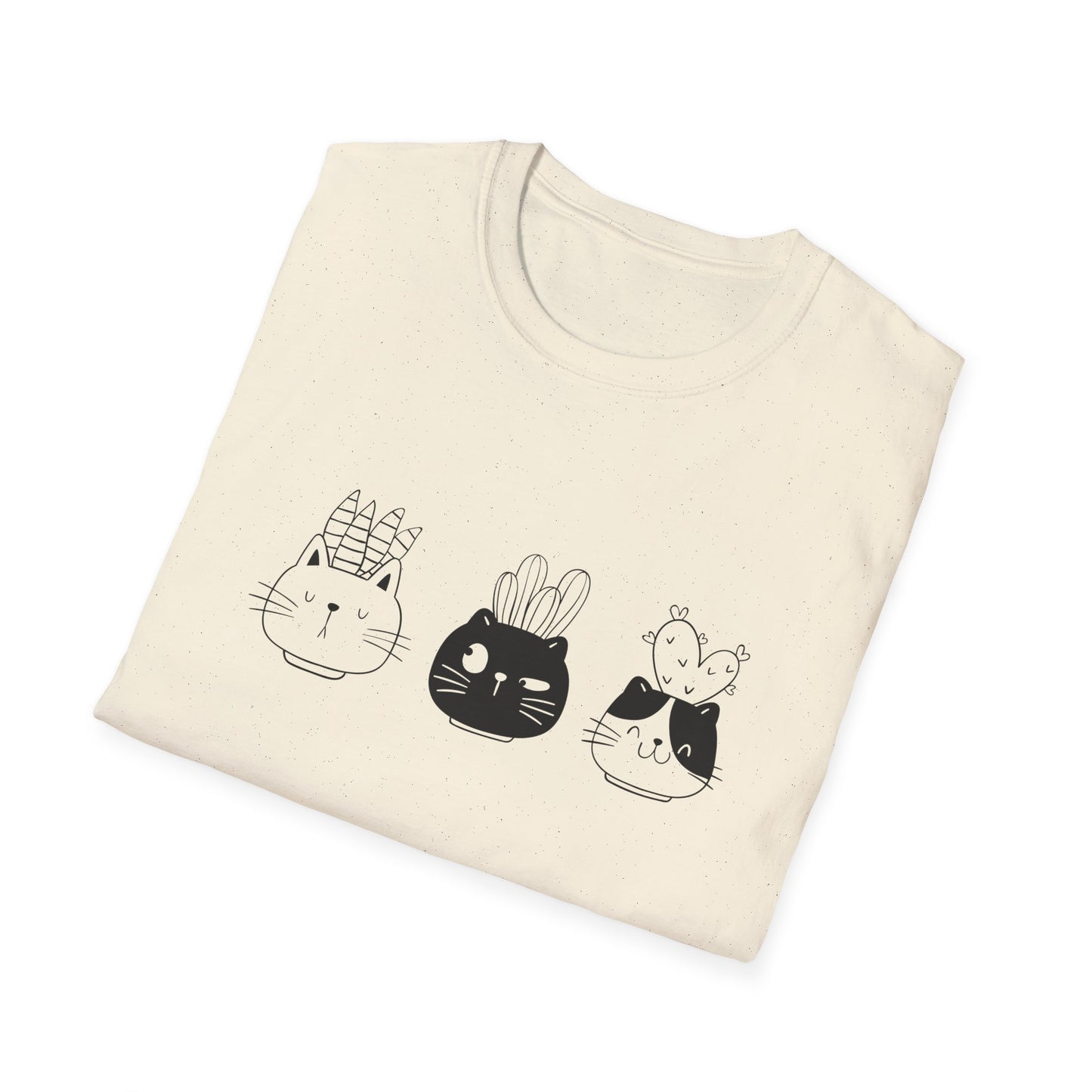 Cute Cat Plants T-Shirt