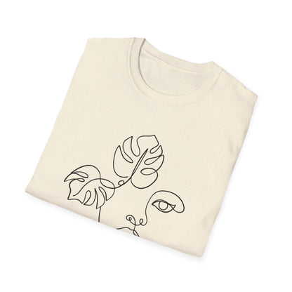 Monstera Line Art T-Shirt