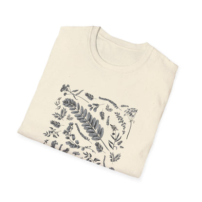 Vintage Botanical Grayscale T-Shirt