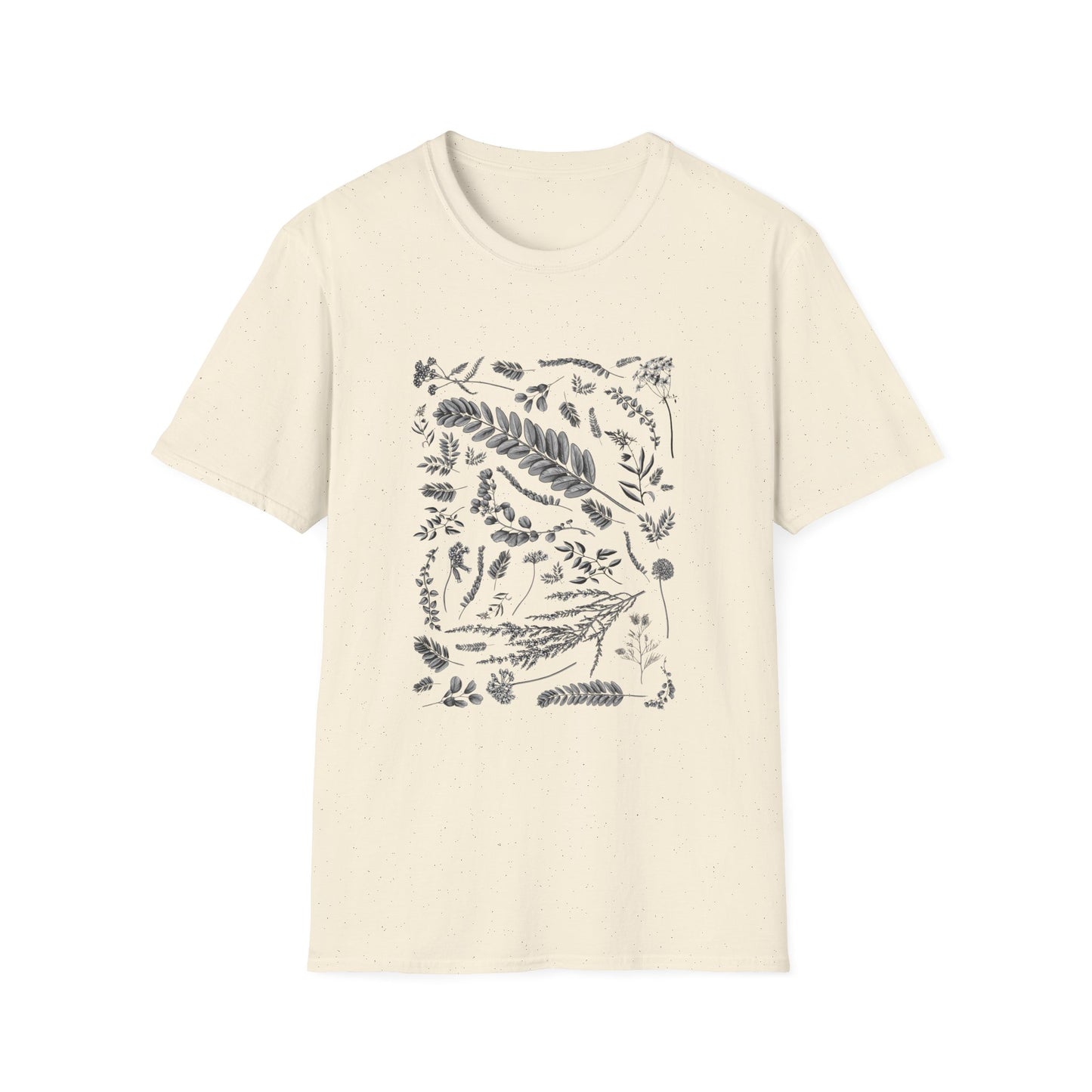 Vintage Botanical Grayscale T-Shirt