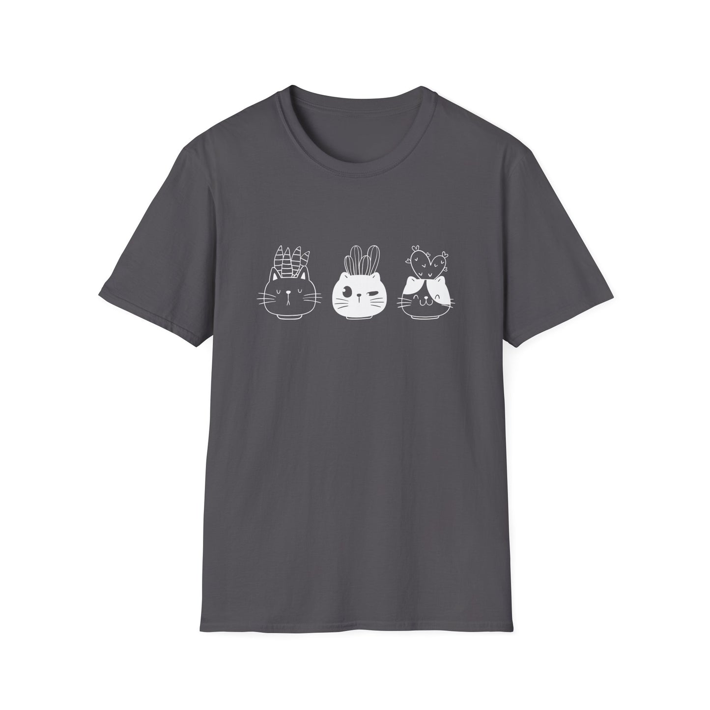 Cute Cat Plants T-Shirt