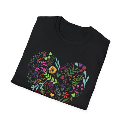 Rainbow Flowerheart T-Shirt