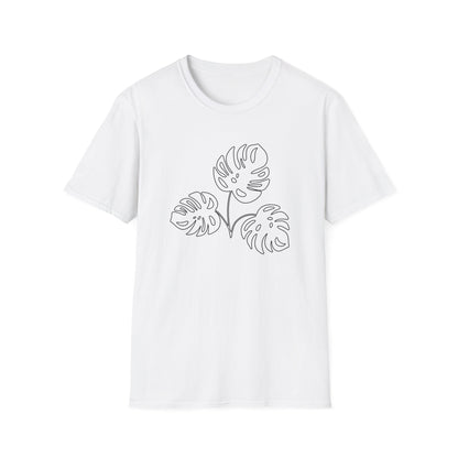 Monstera Line Art T-Shirt