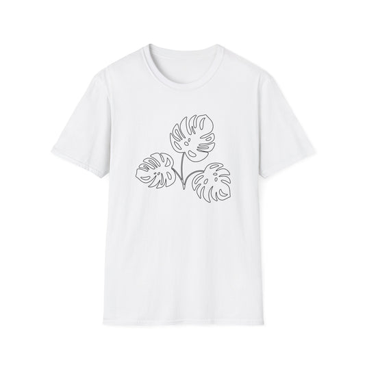 Monstera Line Art T-Shirt