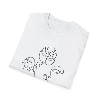 Monstera Line Art T-Shirt