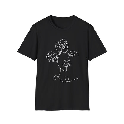 Monstera Line Art T-Shirt