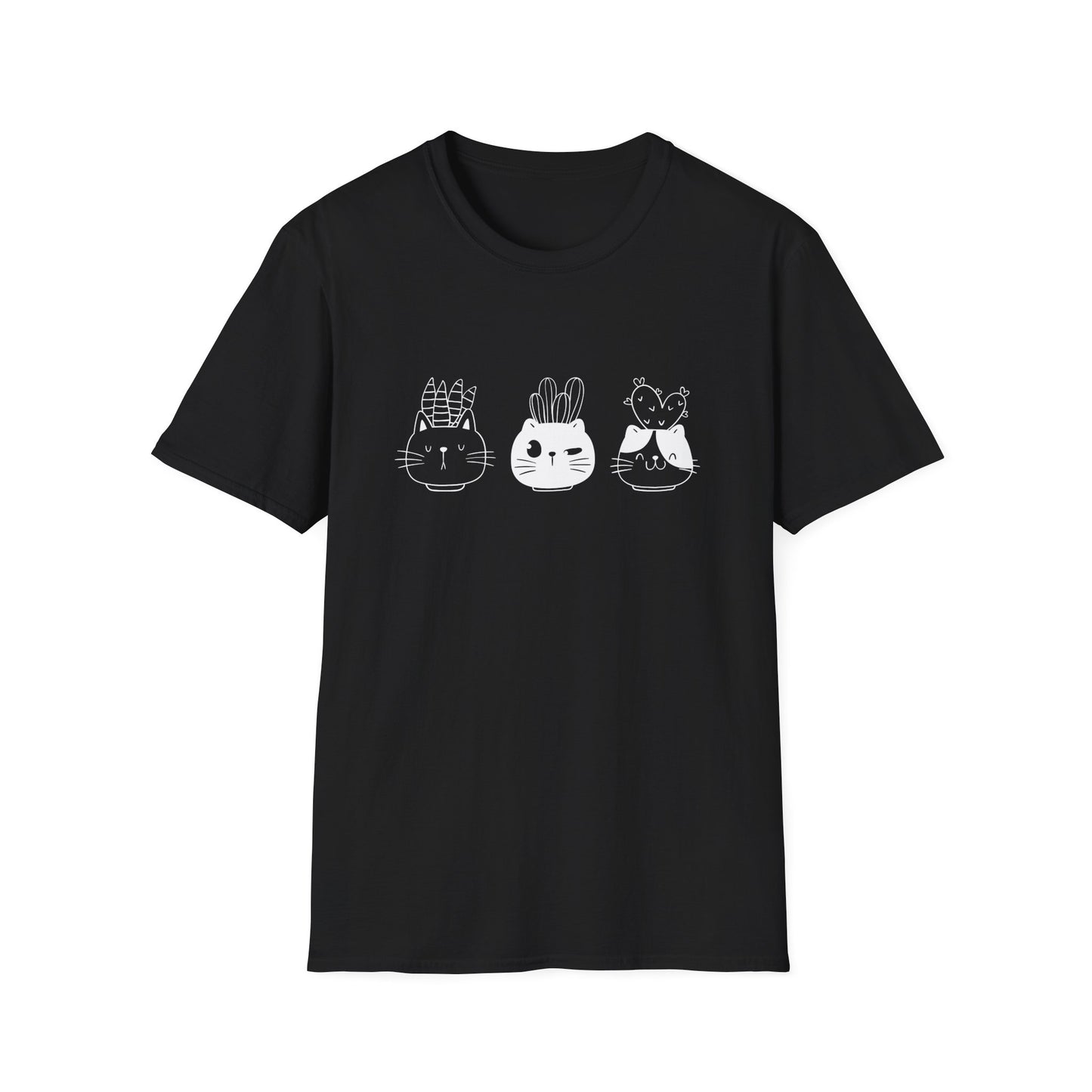 Cute Cat Plants T-Shirt