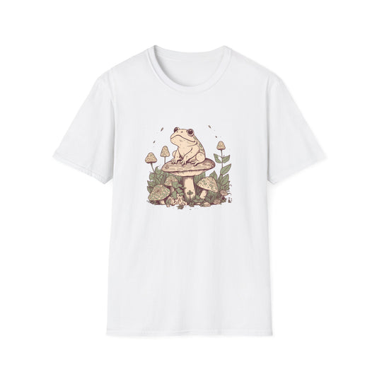 Cottagecore Frog On Mushroom T-Shirt