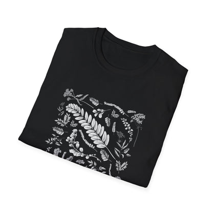 Vintage Botanical Grayscale T-Shirt