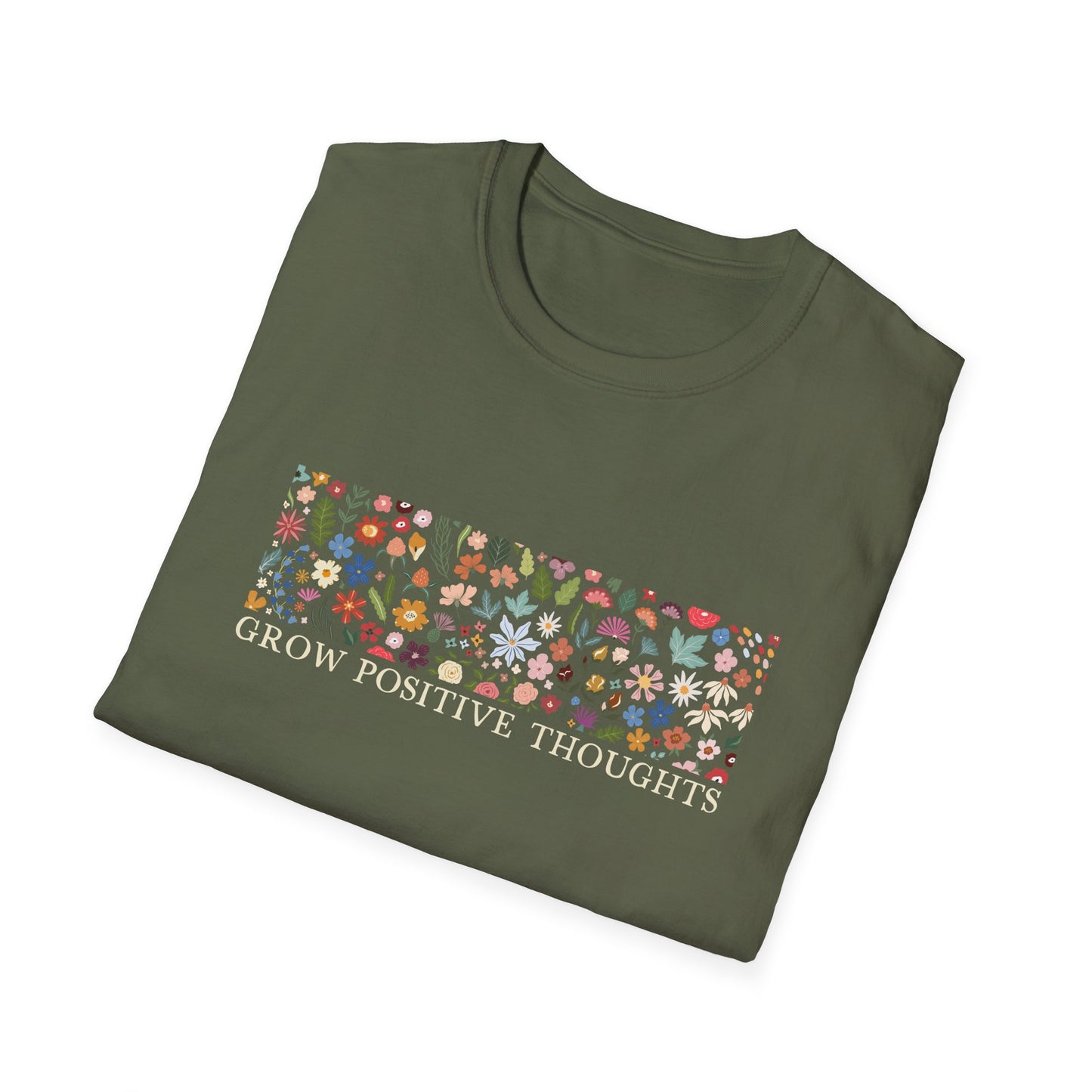 Grow Positive Thoughts Wildflowers T-Shirt