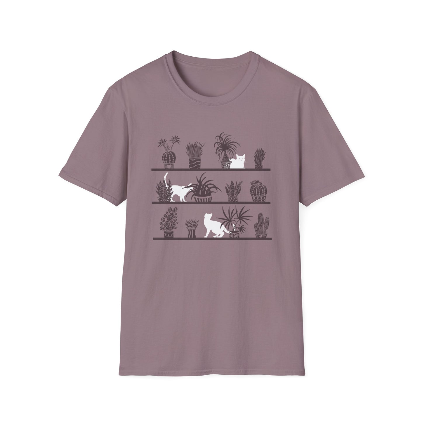 Cats And Plants Shelf T-Shirt