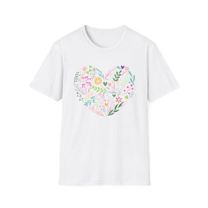 Rainbow Flowerheart T-Shirt