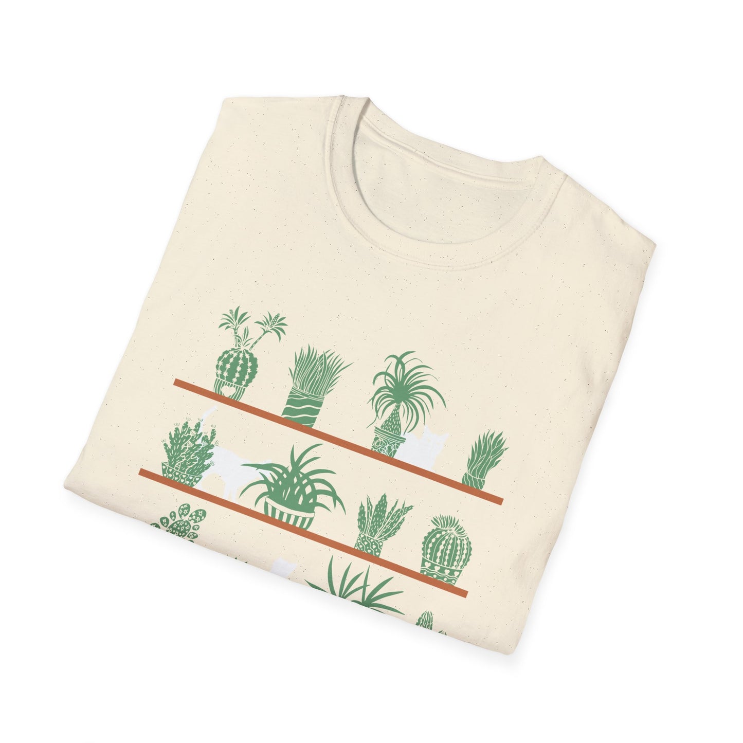 Cats And Plants Shelf T-Shirt