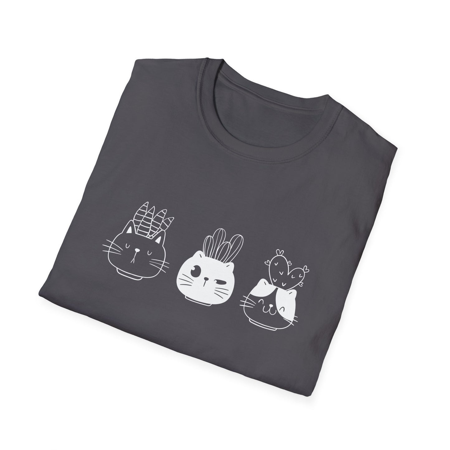 Cute Cat Plants T-Shirt